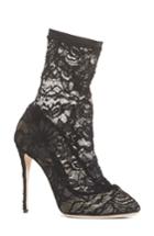 Women's Dolce & Gabbana Stretch Lace Sock Bootie Us / 39.5eu - Black