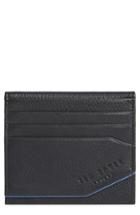 Men's Ted Baker London Pyuma Leather Card Case - Black