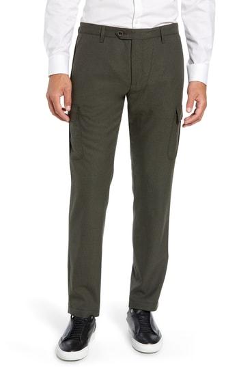 Men's Ted Baker London Zakery Slim Fit Utility Cargo Trousers R - Beige