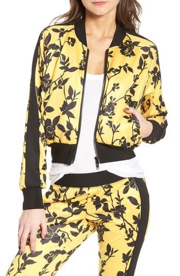 Women's Pam & Gela Crop Track Jacket - Yellow
