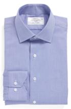 Men's Lorenzo Uomo Trim Fit Solid Dress Shirt .5 32/33 - Blue