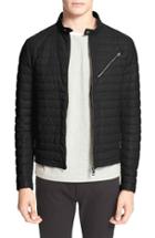 Men's Moncler 'casteau' Channel Quilted Leather Down Jacket