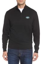 Men's Cutter & Buck New York Jets - Lakemont Fit Quarter Zip Sweater