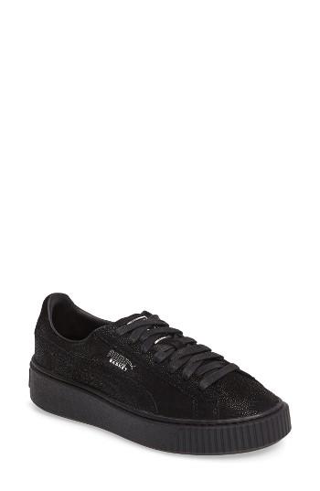 Women's Puma Reset Platform Sneaker .5 M - Black