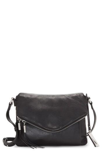 Vince Camuto Alder Leather Crossbody Bag - Black