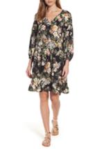 Women's Velvet By Graham & Spencer Vintage Floral Drop Waist Dress