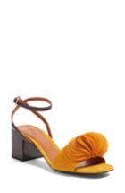 Women's Mercedes Castillo Riza Block Heel Sandal .5 M - Orange