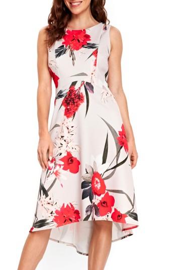 Women's Wallis Sahara Bloom High/low Dress Us / 16 Uk - Grey