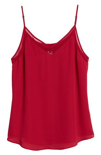 Women's 1.state Chiffon Inset Camisole, Size - Red