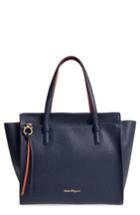 Salvatore Ferragamo Large Pebbled Leather Tote -