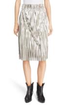 Women's Isabel Marant Etoile Delphina Metallic Skirt Us / 34 Fr - Grey