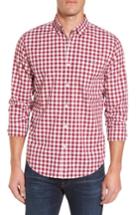 Men's Vineyard Vines Riverhead Gingham Tucker Slim Fit Sport Shirt - Red