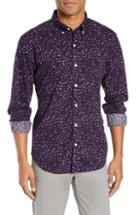 Men's Bonobos Washed Button Down Slim Fit Floral Sport Shirt R - Blue