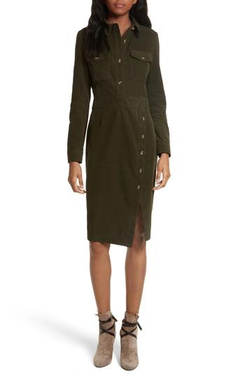 Women's Veronica Beard Britton Corduroy Shirtdress
