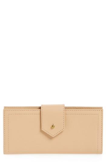 Women's Madewell The Post Leather Wallet - Ivory