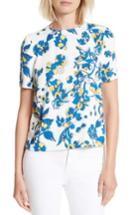 Women's Ted Baker London Sophee Floral Print Pleated Back Top - Ivory