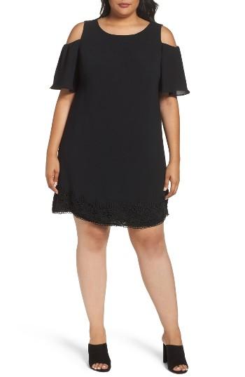 Women's Adrianna Papell Cold Shoulder Shift Dress