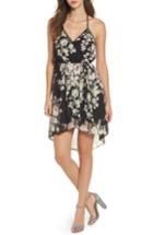 Women's Band Of Gypsies Floral Surplice High/low Dress