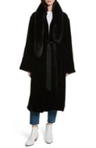 Women's Elizabeth And James Mitzi Velvet Coat - Black