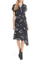 Women's Joie Bethwyn Asymmetrical Hem Silk Wrap Dress