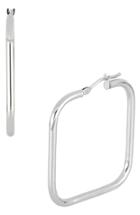 Women's Bony Levy 14k White Gold Square Hoop Earrings (trunk Show Exclusive)