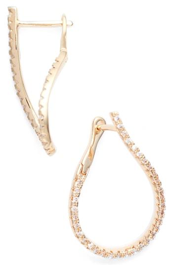 Women's Sterling Forever Crystal Drop Earrings