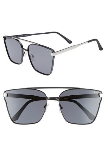 Men's Quay Australia Cassius 59mm Navigator Sunglasses - Black/smoke