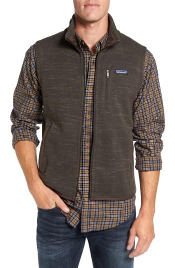 Men's Patagonia 'better Sweater' Zip Front Vest - Brown