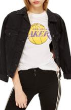 Women's Topshop X Unk Lakers Graphic Tee - White