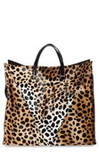 Clare V. Genuine Calf Hair Cheetah Print Tote -