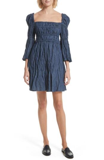 Women's Sea Empire Waist Denim Dress - Blue