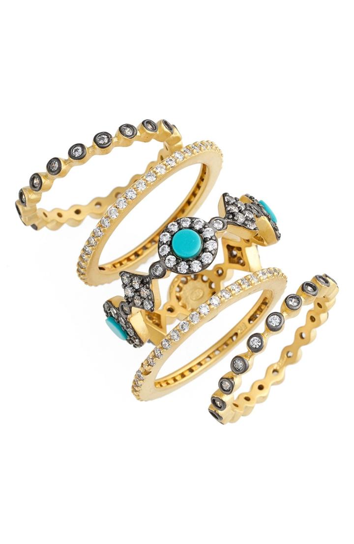 Women's Freida Rothman 'metropolitan' Stackable Rings (set Of 5)