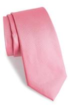Men's Calibrate Woven Silk Tie, Size - Pink