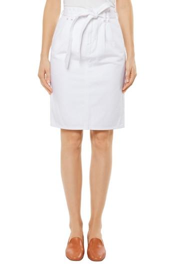 Women's J Brand Tie Waist Denim Skirt - White