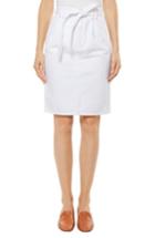 Women's J Brand Tie Waist Denim Skirt - White