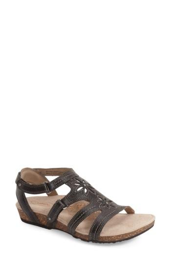 Women's Aetrex 'natasha' Gladiator Sandal M - Black