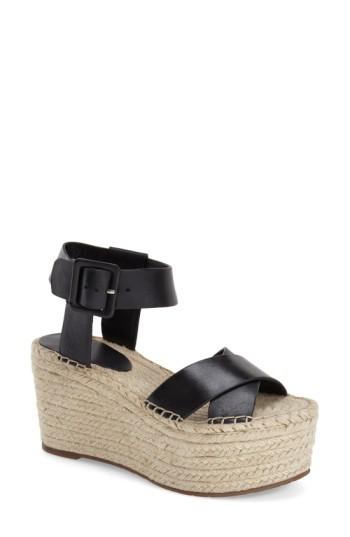 Women's Marc Fisher Ltd 'randall' Platform Wedge .5 M - Black