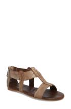 Women's Roan Jocelyn T-strap Flat Sandal .5 M - Brown