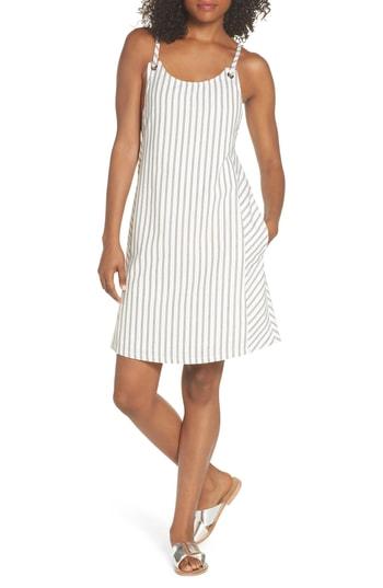 Women's First Monday Striped Overall Dress - Green
