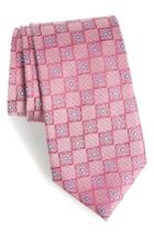 Men's Nordstrom Men's Shop Settala Medallion Silk Tie, Size - Pink