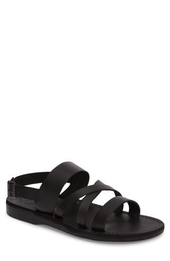 Men's Jerusalem Sandals Silas Slingback Sandal -7.5us / 40eu - Black