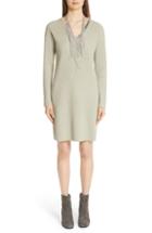 Women's Fabiana Filippi Bead Detail Wool, Silk & Cashmere Sweater Dress Us / 40 It - Grey