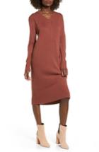 Women's Cotton Emporium Sweater Dress - Brown