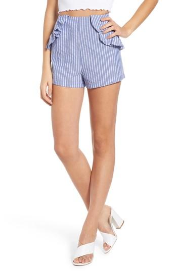 Women's The Fifth Label Parcel Ruffle Detail Shorts, Size - Blue