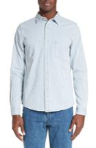 Men's A.p.c. Riga Microstripe Denim Sport Shirt