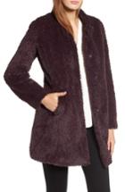 Women's Kenneth Cole New York Faux Fur Jacket - Burgundy