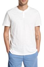 Men's The Rail Garment Dye Slub Knit Henley - White