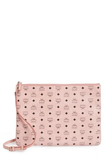 Mcm Visetos Original Pouch - Pink