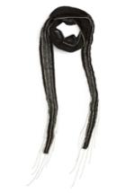 Women's Tasha Chain Fringe Skinny Scarf, Size - Black