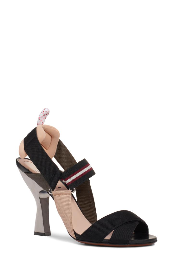 Women's Fendi Colibri Slingback Sandal .5us / 35eu - Black